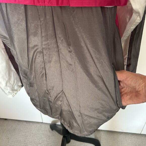 Vintage Nike Windbreaker Track Jacket Medium Half Zip Pink, White & Grey - Picture 6 of 7